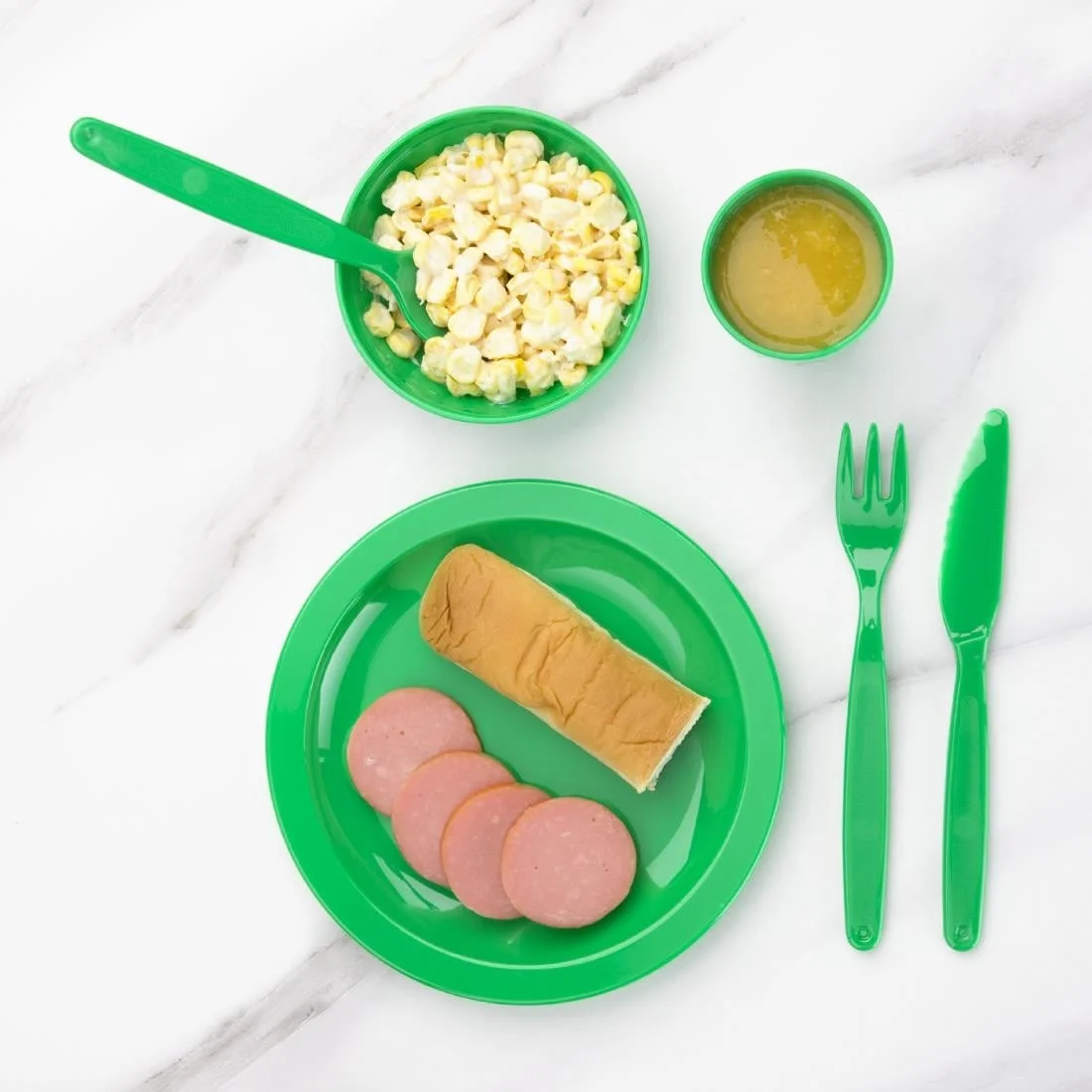Kristallon Polycarbonate Bowls Green 102mm - Image 4