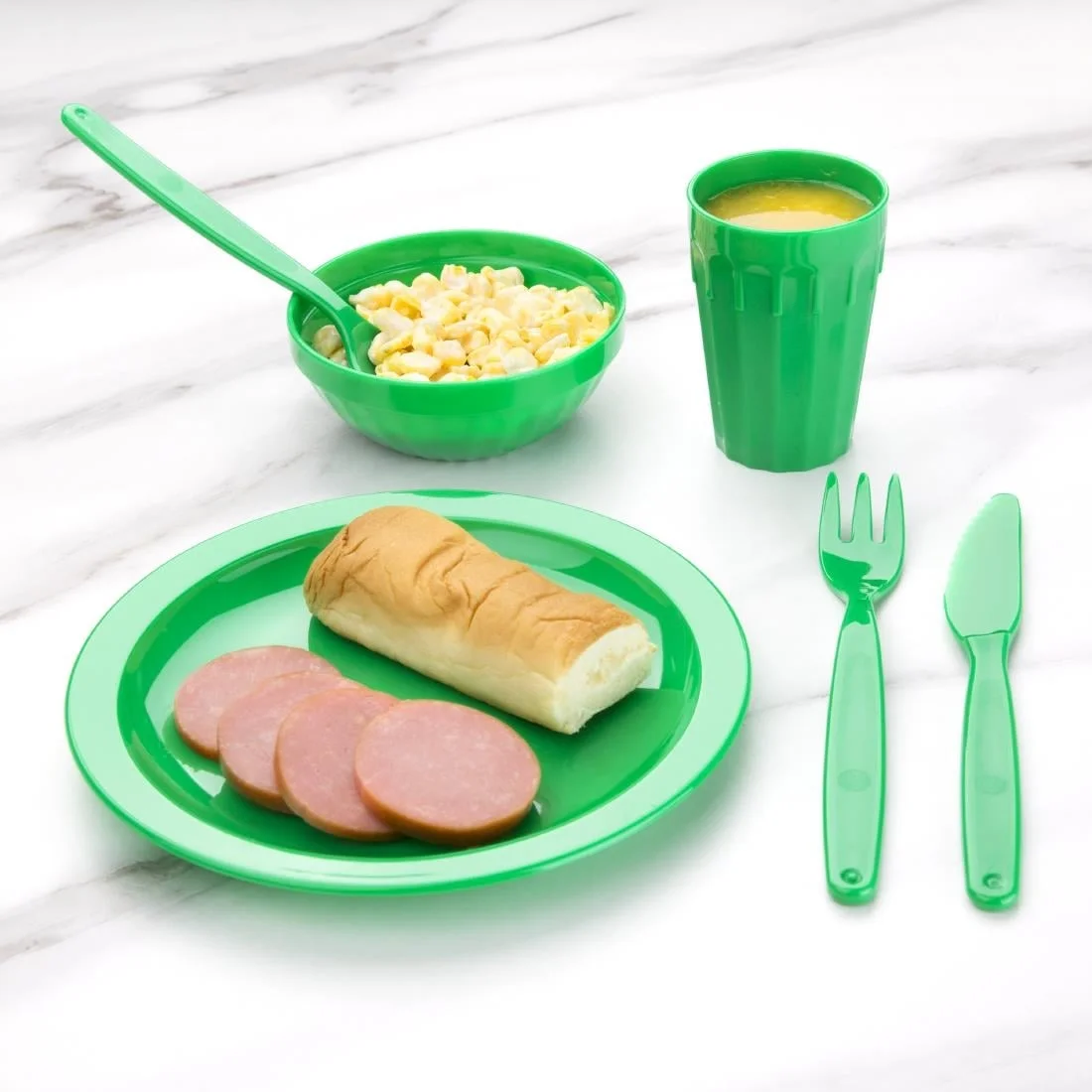 Kristallon Polycarbonate Bowls Green 102mm - Image 3