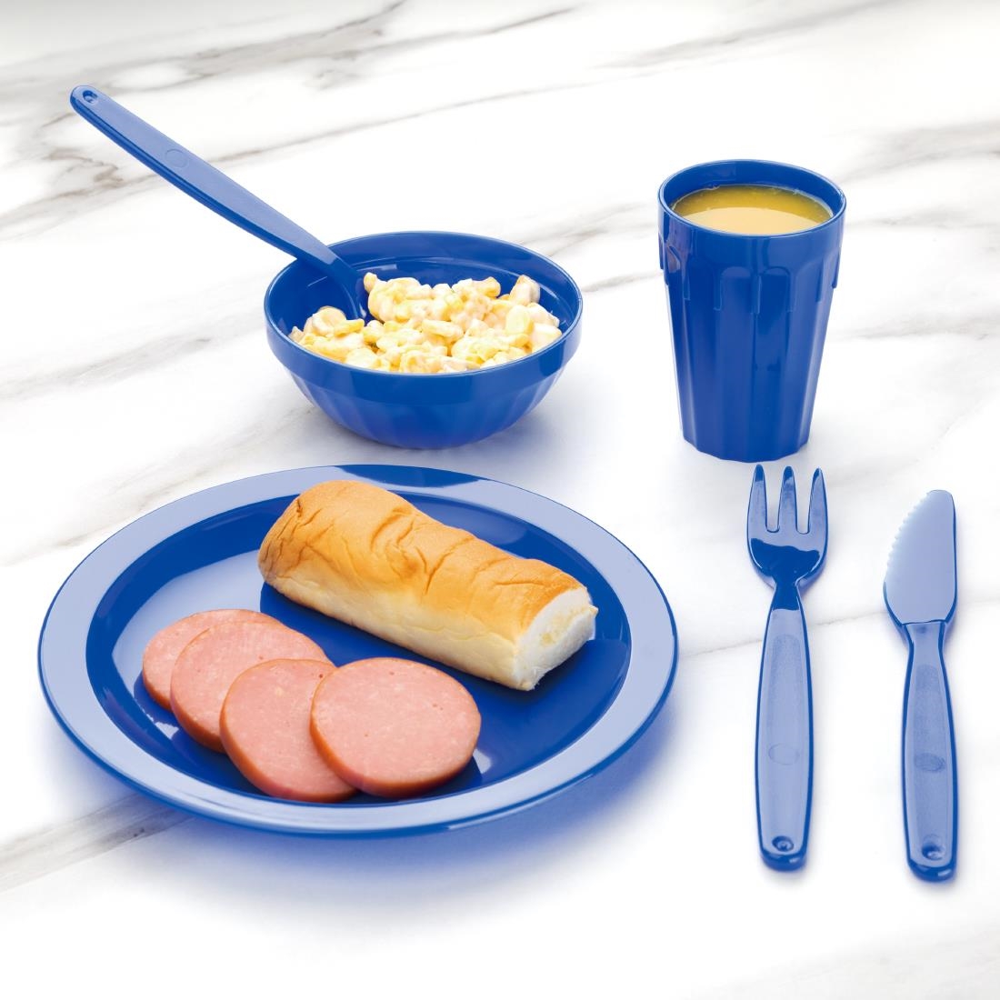 Kristallon Polycarbonate Plates Blue 230mm