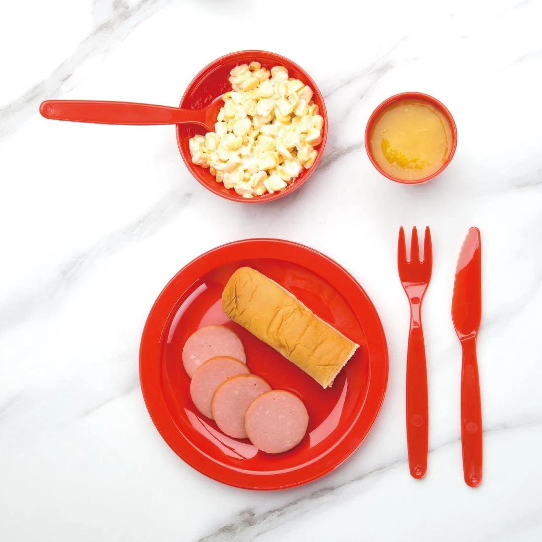 Polycarbonate Spoon Red Kristallon