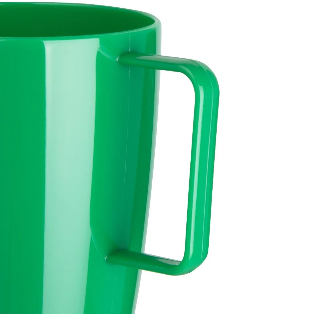 Kristallon Polycarbonate Handled Beakers Green 284ml - Image 2