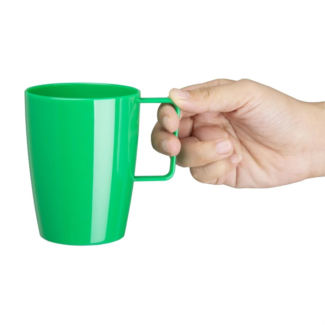 Kristallon Polycarbonate Handled Beakers Green 284ml - Image 4