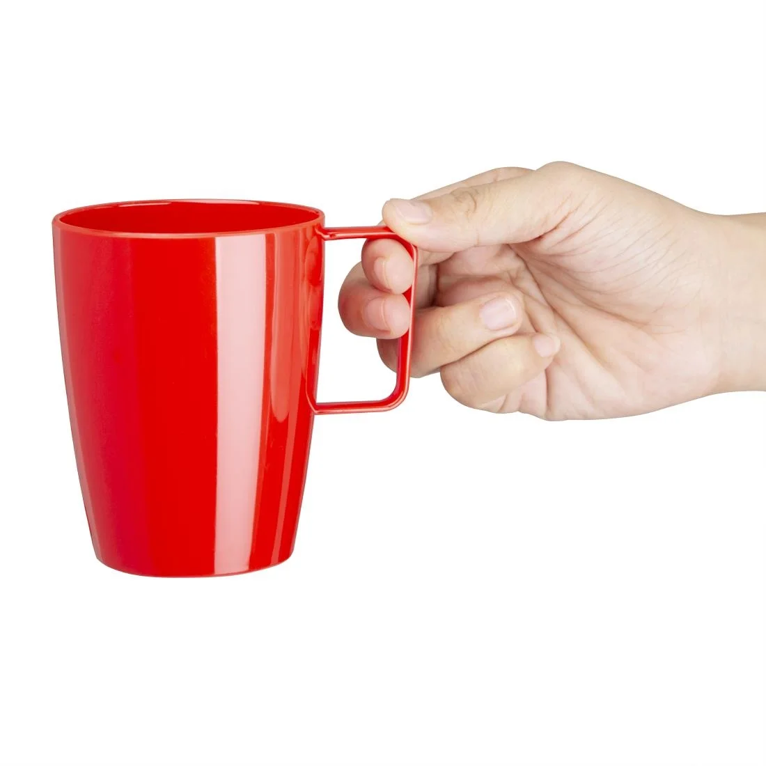Kristallon Polycarbonate Handled Beakers Red 284ml - Image 4