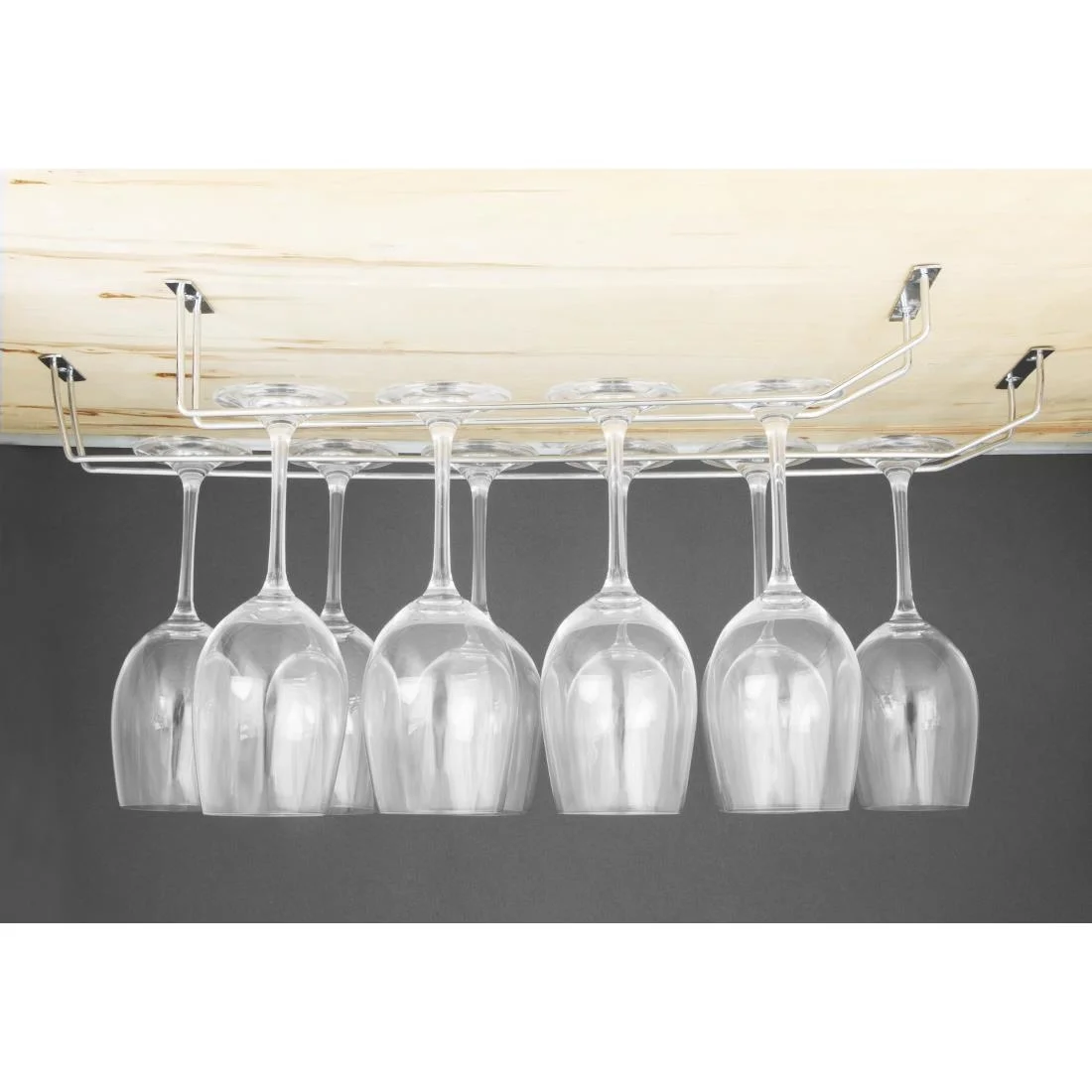 Olympia Wine Glass Rack Chrome 406mm - Image 6