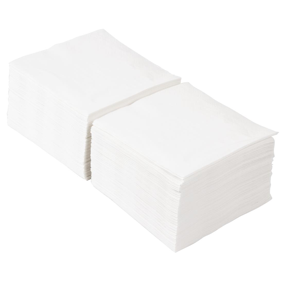 Fasana Cocktail Napkins White 250mm