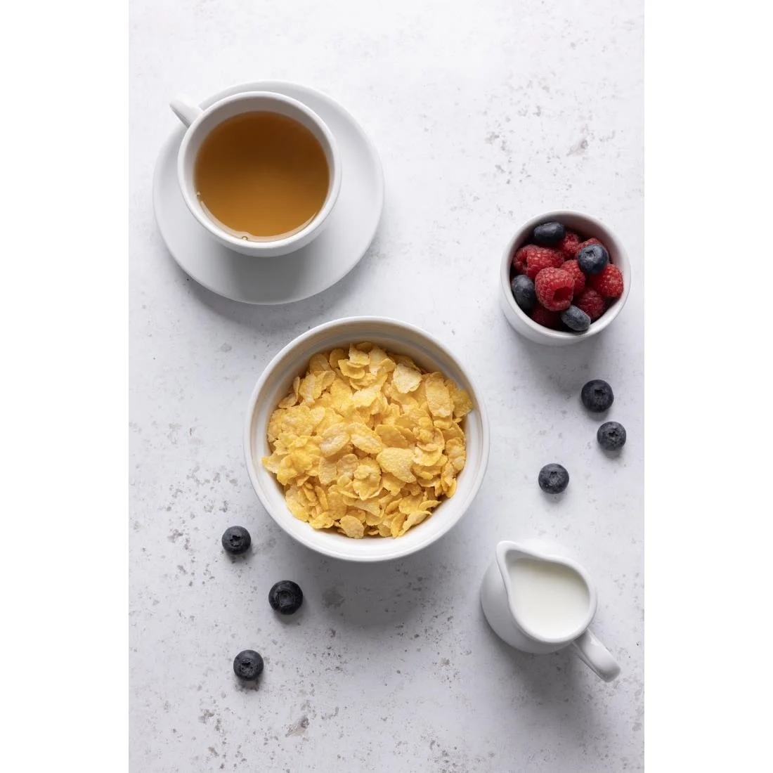 Olympia Whiteware Elegant Cups 230ml 8oz - Image 5