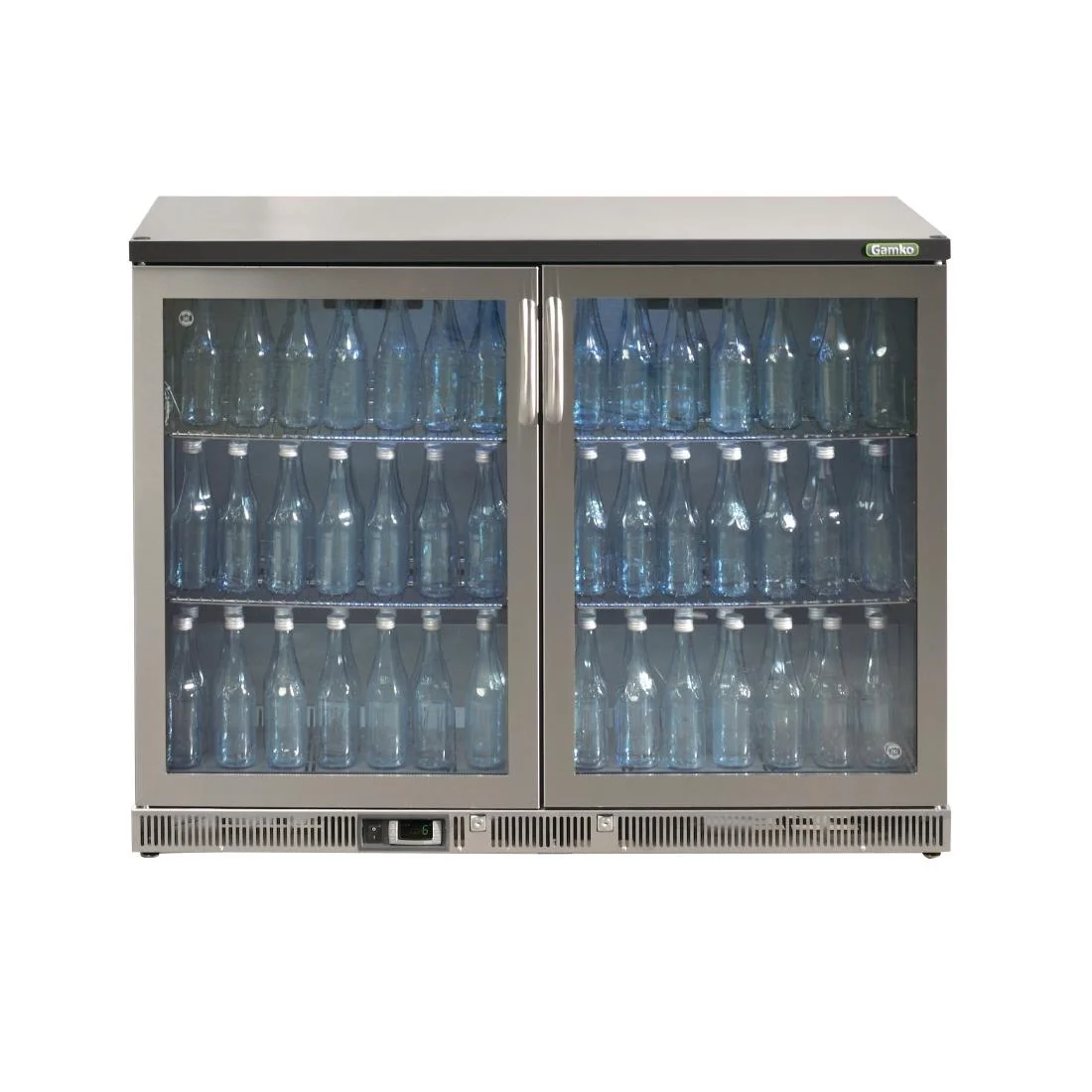 Gamko Bottle Cooler - Double Hinged Door 275 Ltr Stainless Steel - Image 2