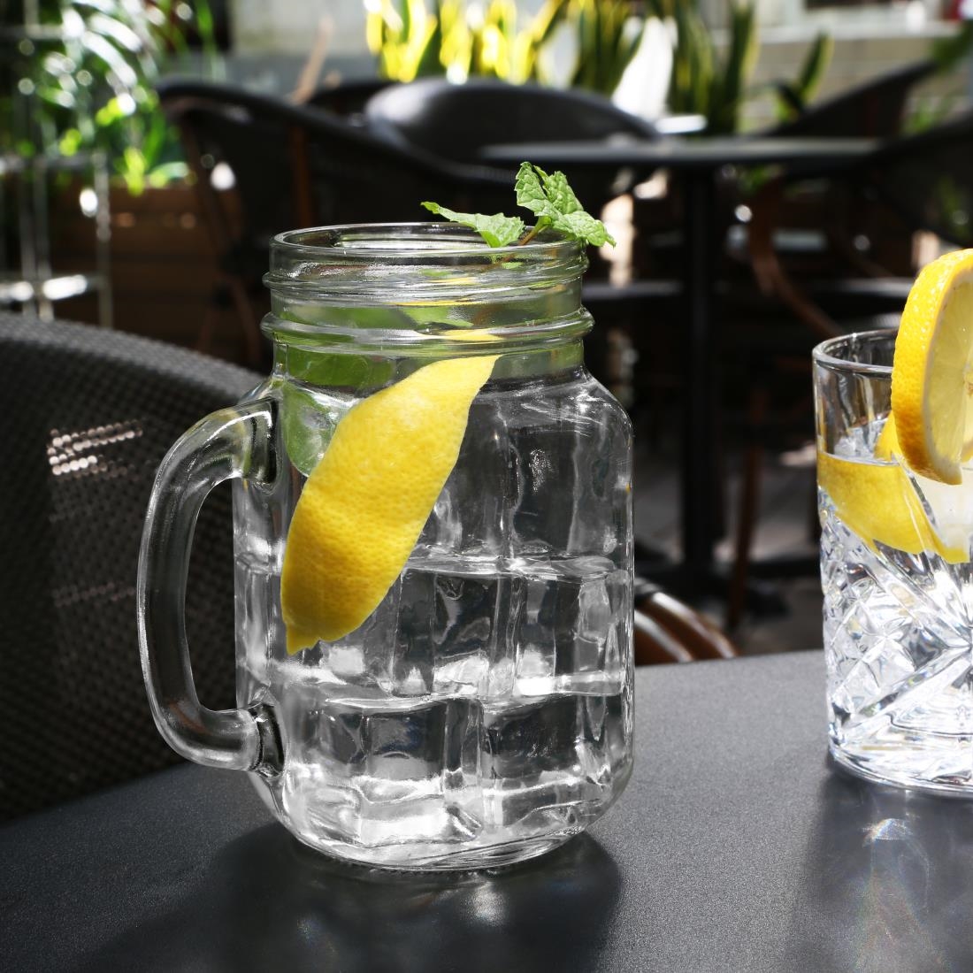 Olympia Handled Jam Jar Glasses