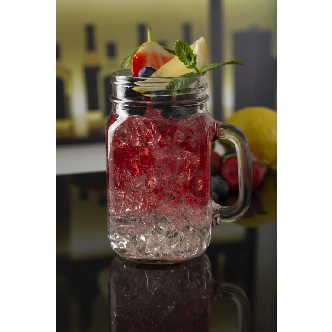 Olympia Handled Jam Jar Glasses - Image 10