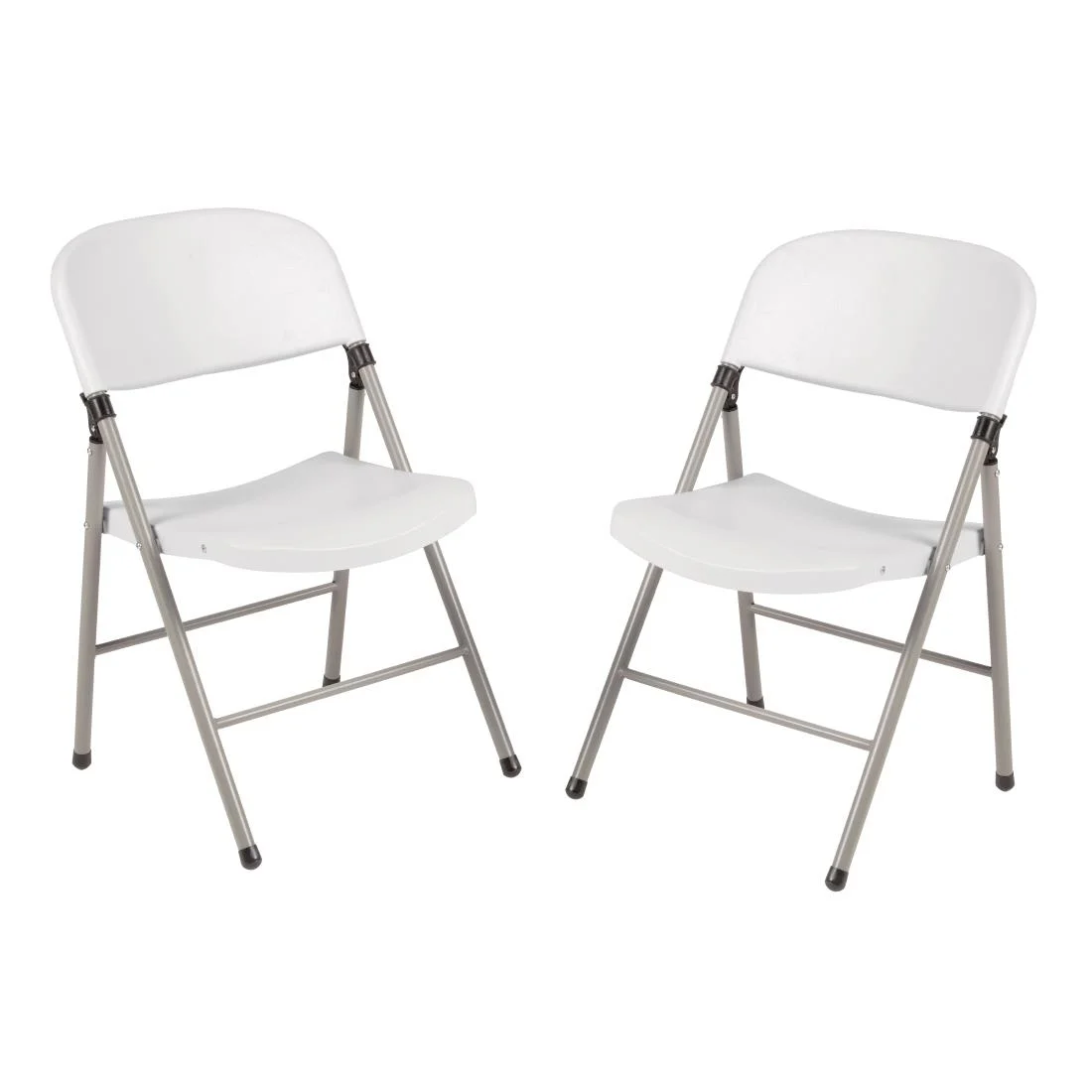 Bolero Foldaway Utility Chairs White (Pack of 2) - Image 4