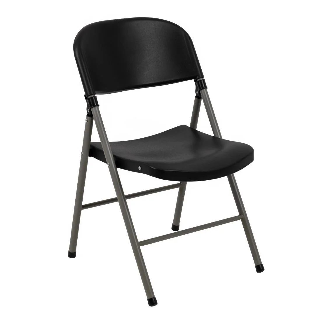 Bolero Foldaway Utility Chairs Black (Pack of 2)