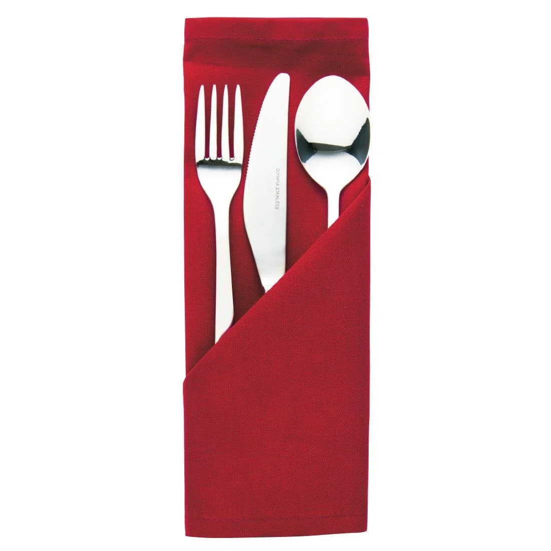 Occasions Polyester Napkins Burgundy (10 Pack) - Image 1