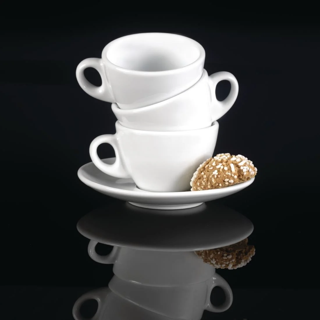 Churchill Art de Cuisine Menu Porcelain Cappuccino Cups 341ml - Image 2