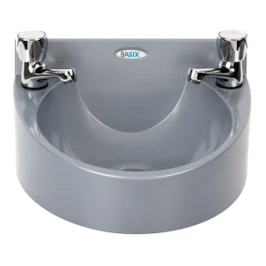 Basix Polycarbonate Wash Hand Basin Grey