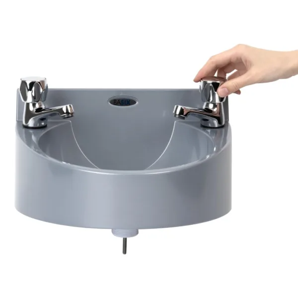 Basix Polycarbonate Wash Hand Basin Grey