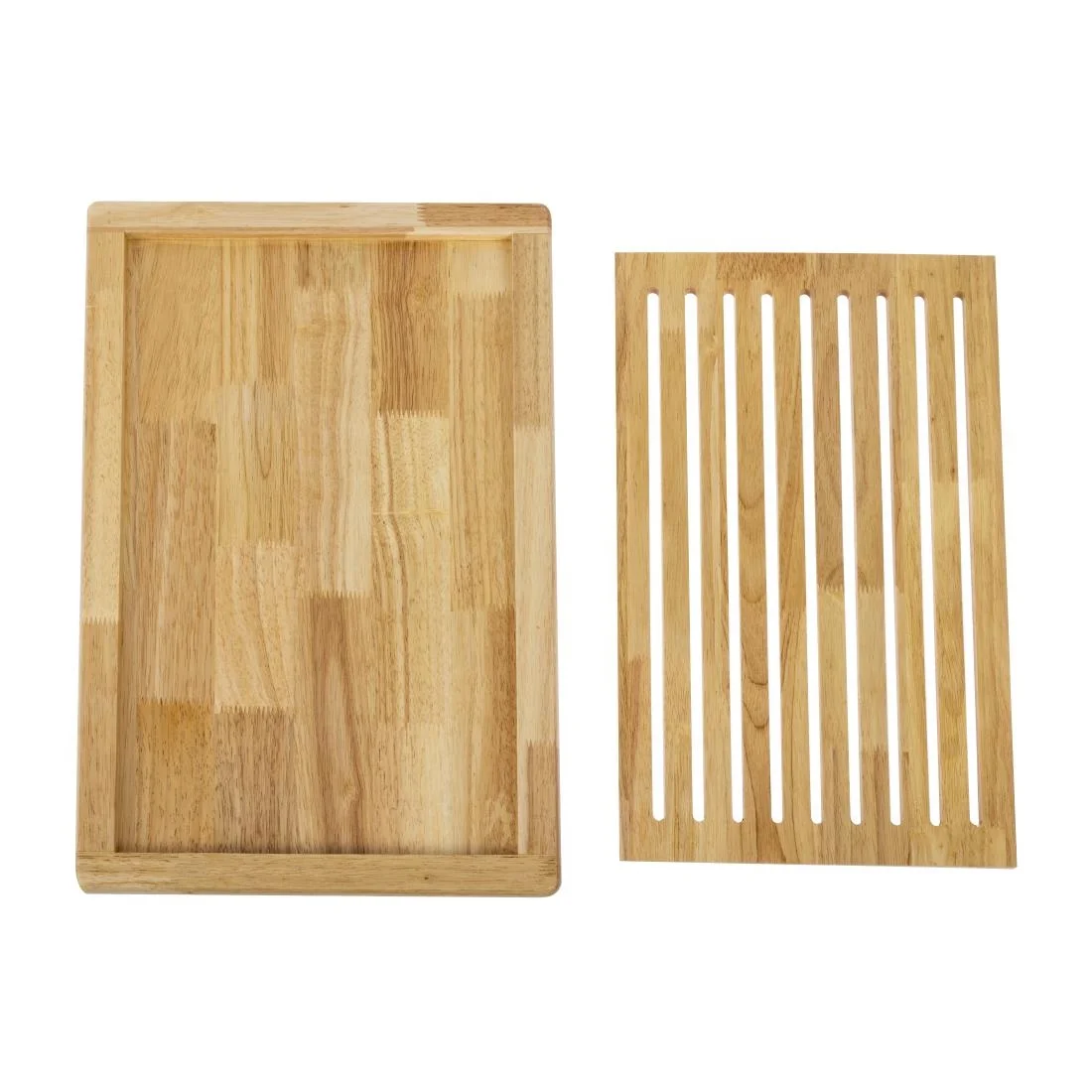 APS Thick Slatted Wooden Chopping Board - Image 4