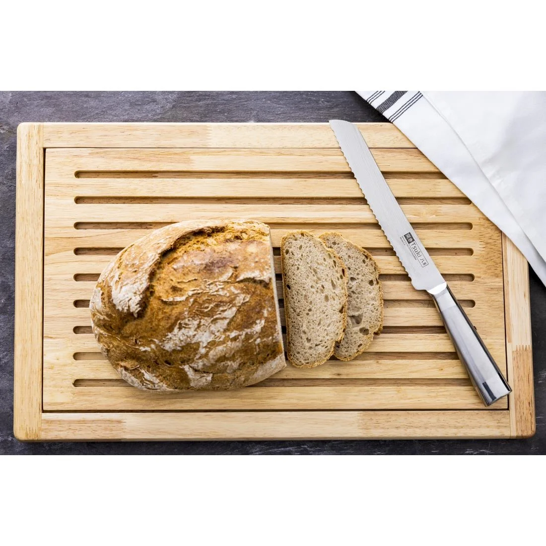 APS Thick Slatted Wooden Chopping Board - Image 11