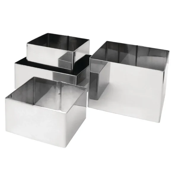 Vogue Square Mousse Rings 8x8cm Extra Deep