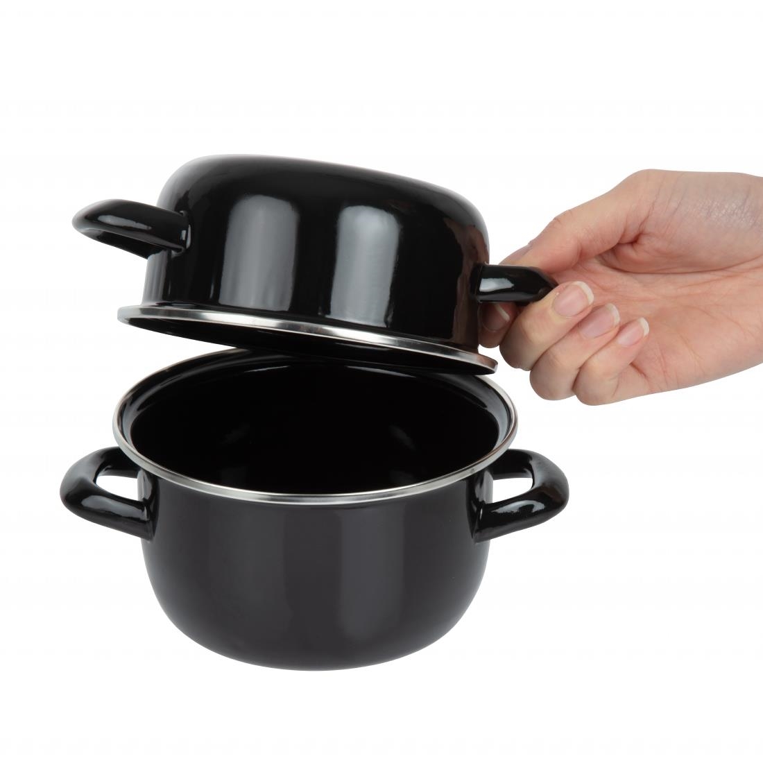 Olympia Mussel Pot Enamel Small