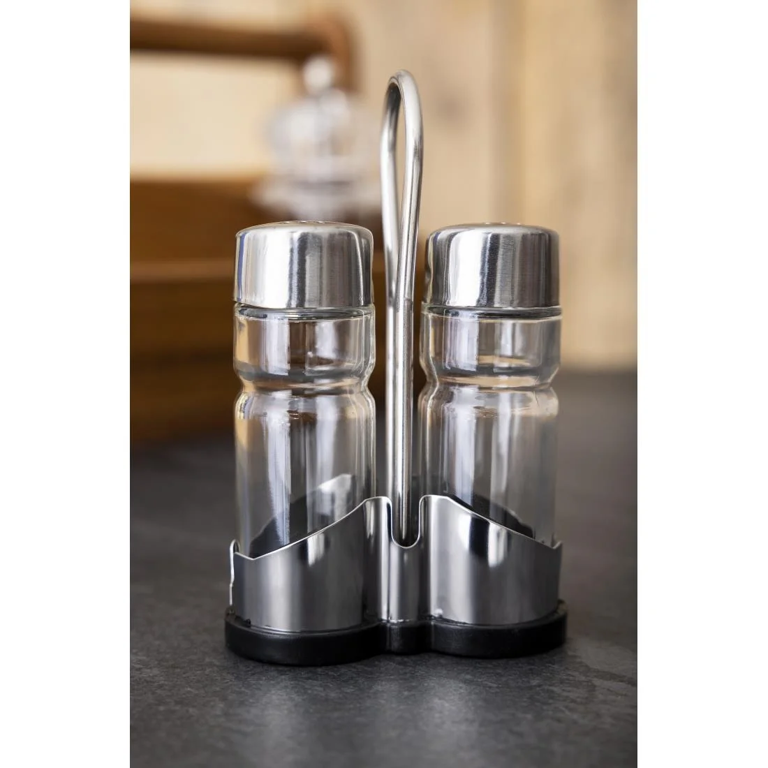Salt and Pepper Cruet Set and Stand - Image 6