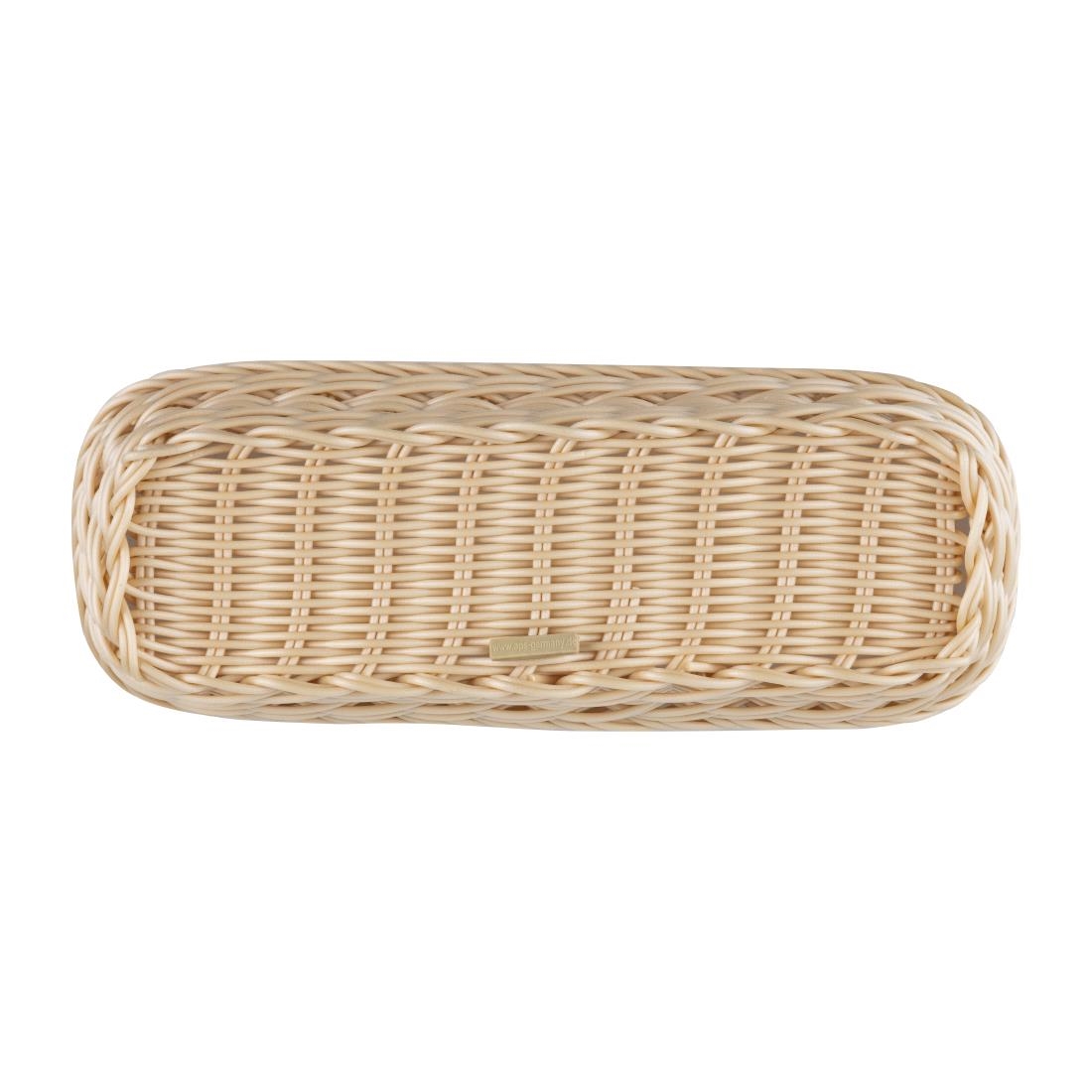 APS Polypropylene Rectangular Rattan Basket