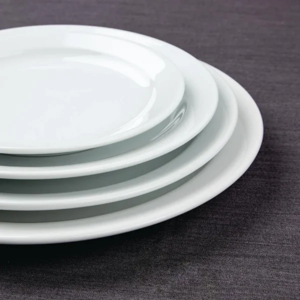 Athena Hotelware Narrow Rimmed Plates 226mm