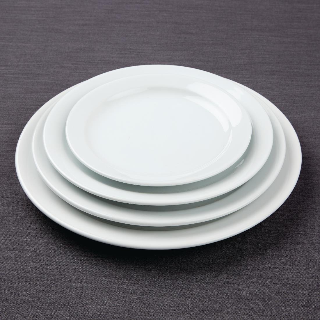 Athena Hotelware Narrow Rimmed Plates 205mm