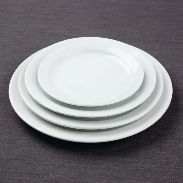 Athena Hotelware Narrow Rimmed Plates 226mm