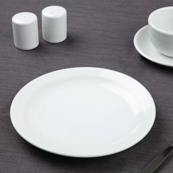 Athena Hotelware Narrow Rimmed Plates 205mm