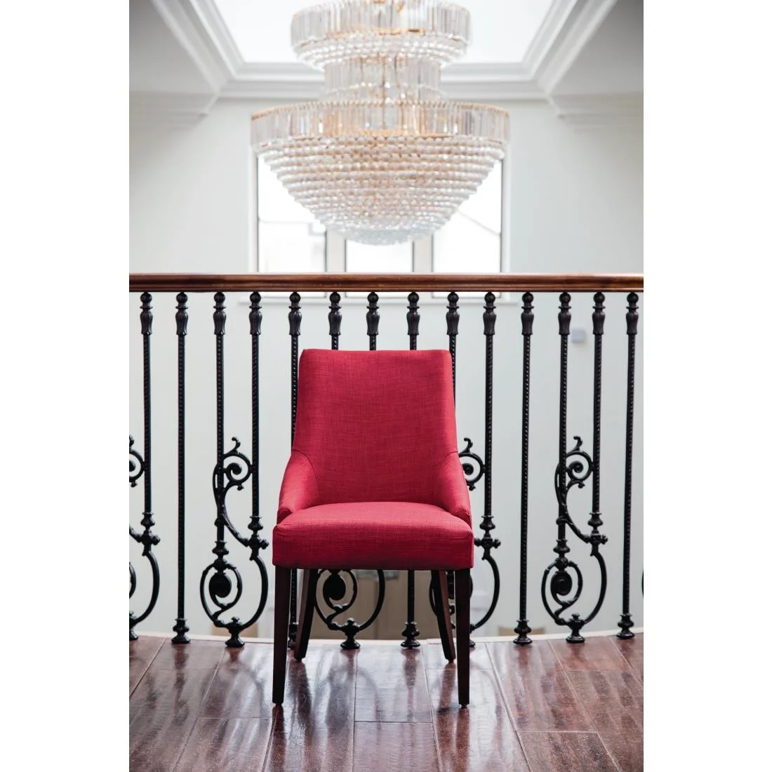 Bolero Dark Red Finesse Dining Chairs (Pack of 2) - Image 5