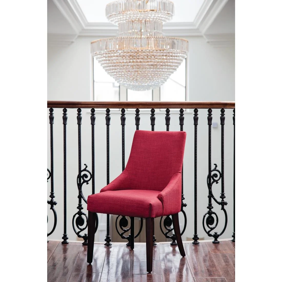 Bolero Dark Red Finesse Dining Chairs (Pack of 2) - Image 6