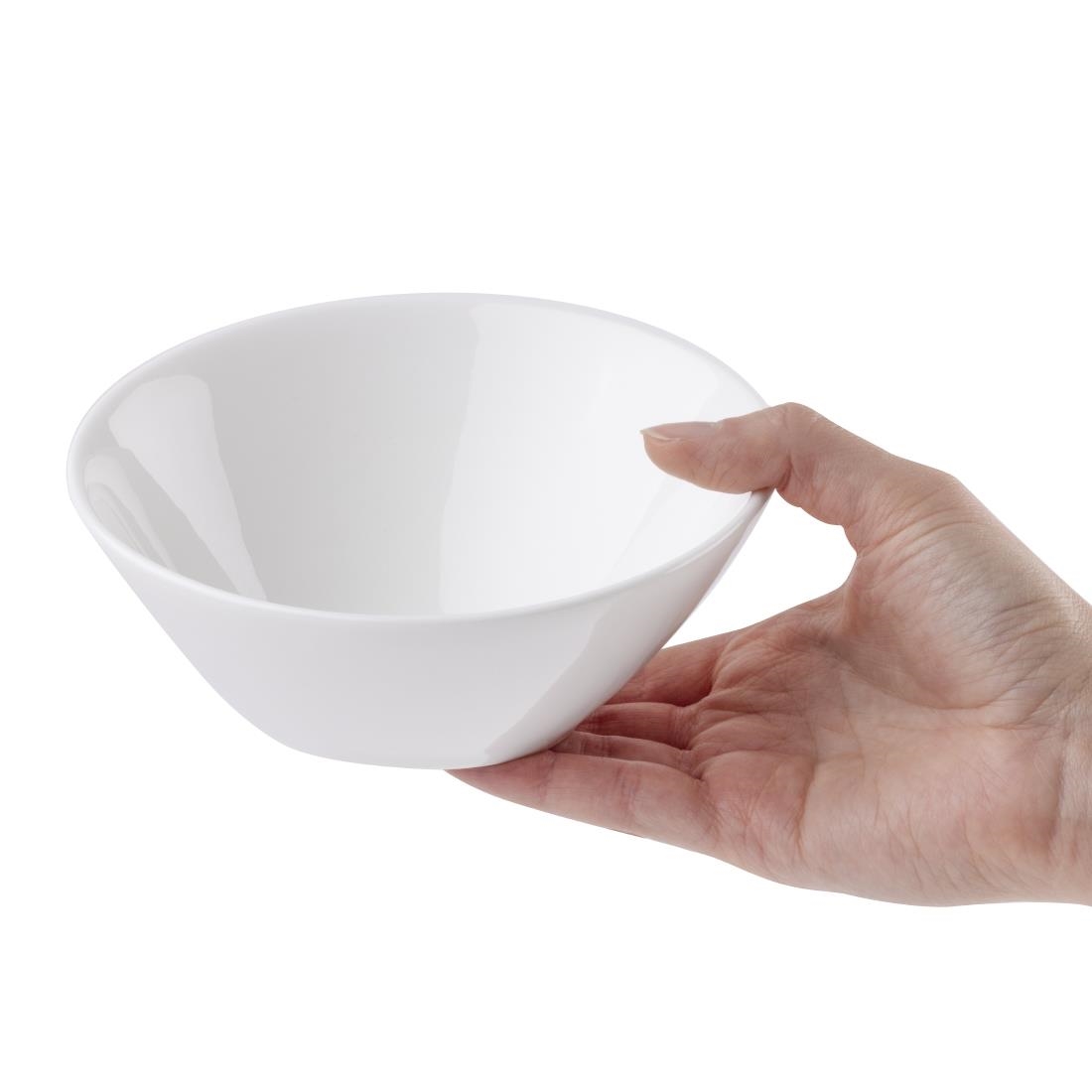 Lumina Fine China Oval Sloping Bowls 148mm