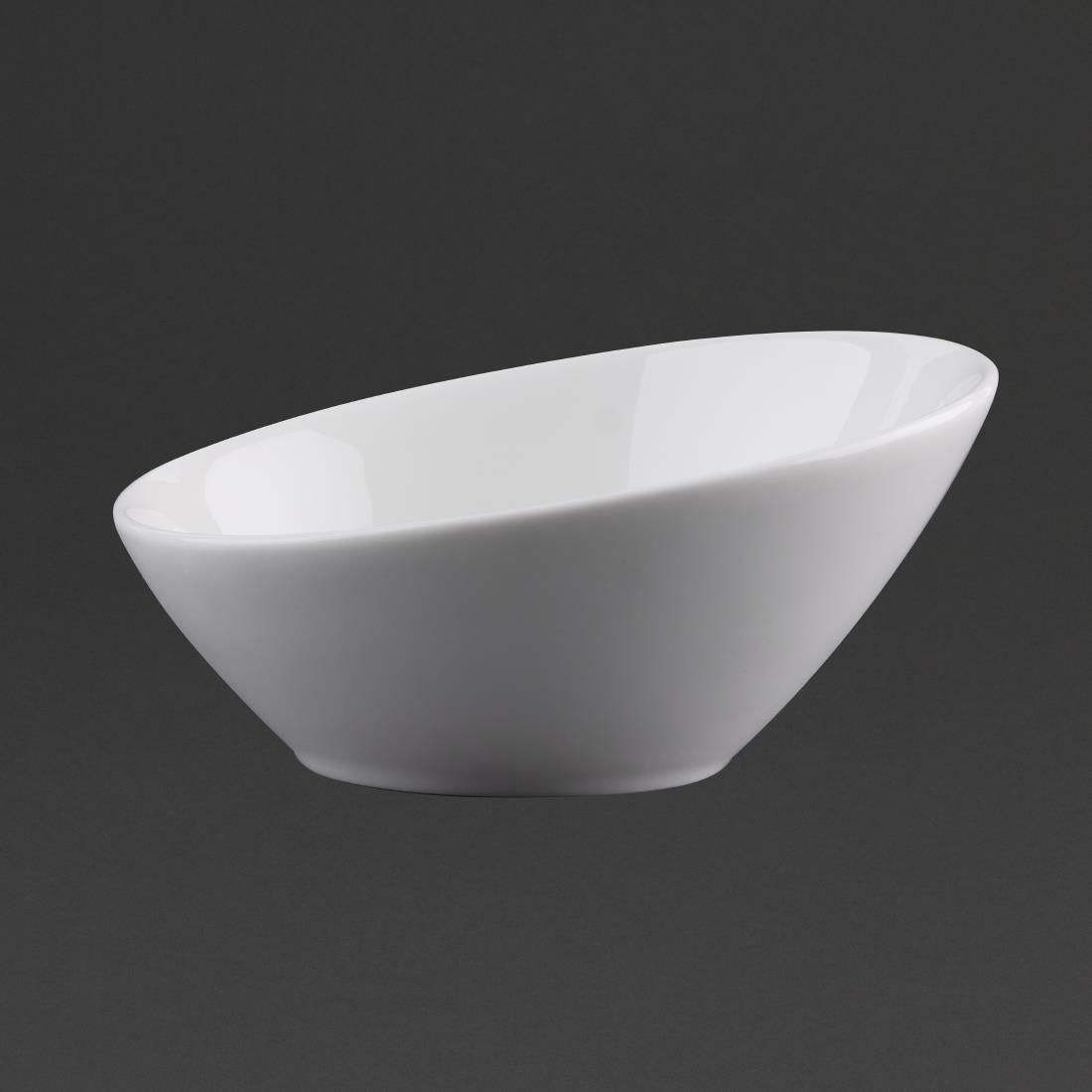 Lumina Fine China Oval Sloping Bowls 148mm