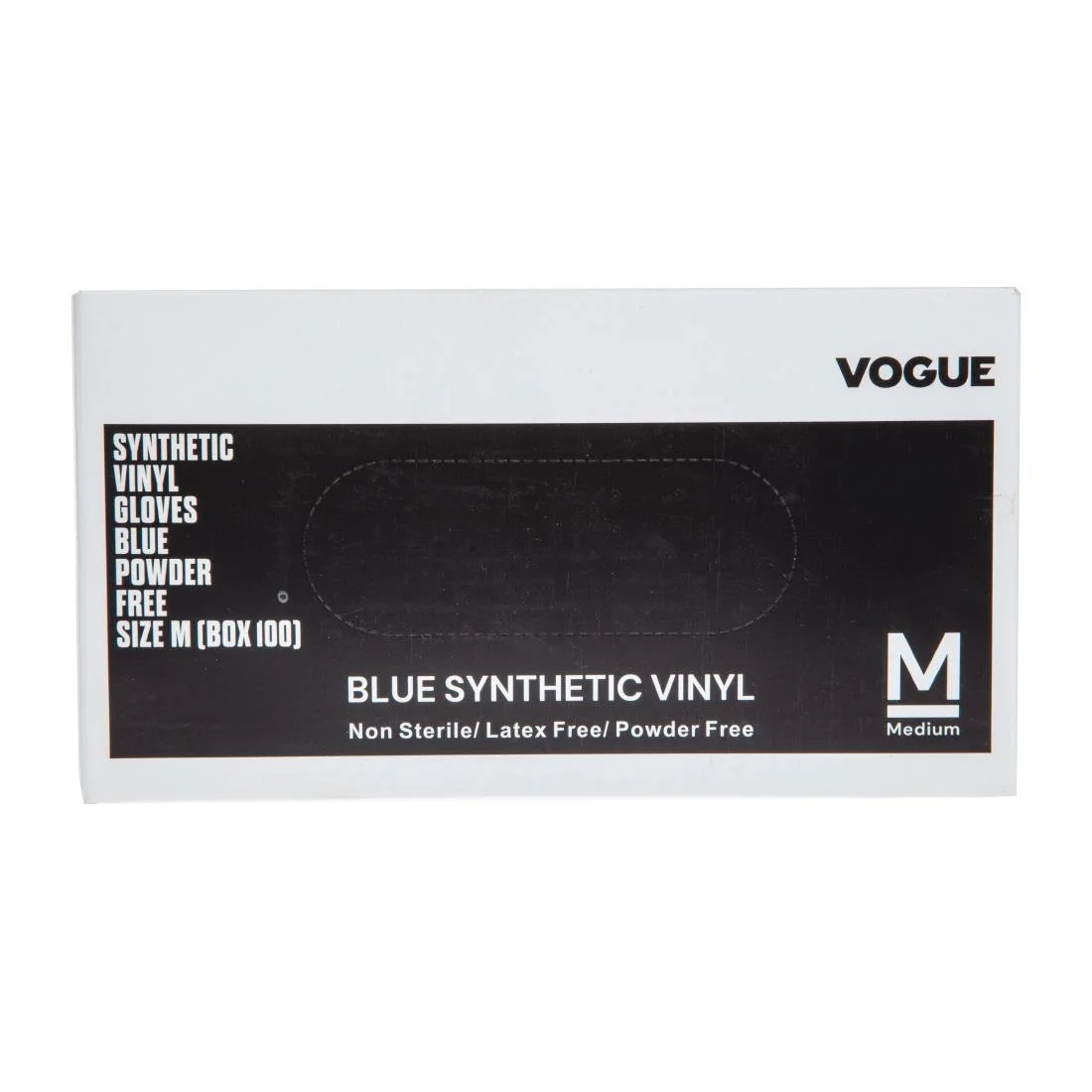 Vogue Vinyl Food Prep Gloves Blue Powder Free Large - Image 4