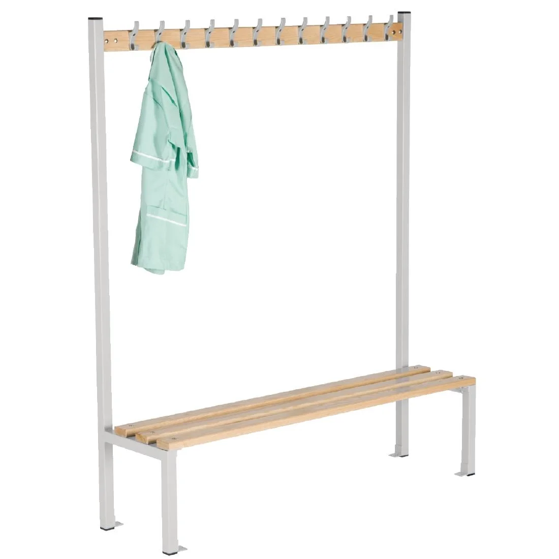 Single Sided Coat Hanger Bench 1500mm - Image 2