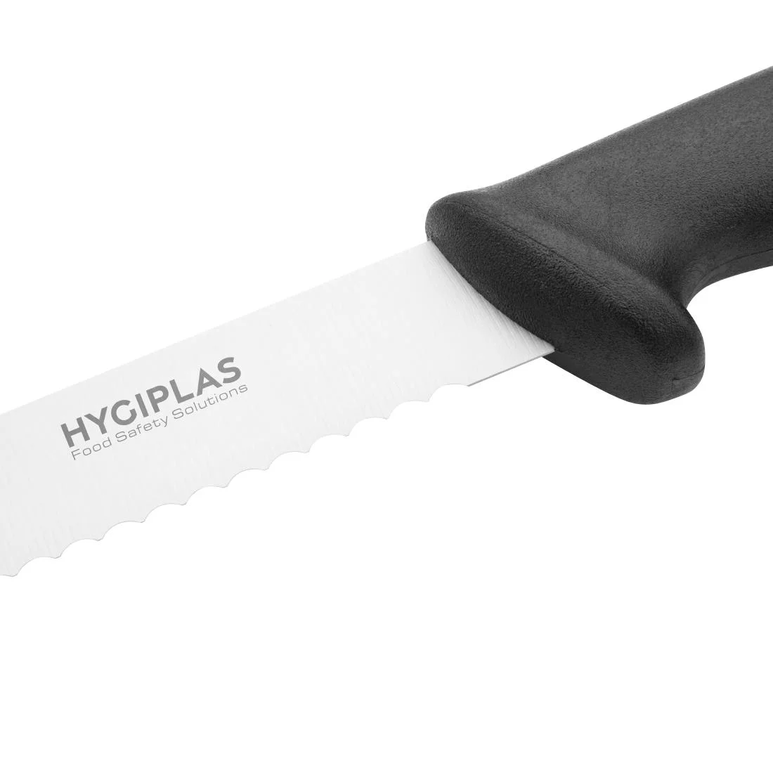 Hygiplas Serrated Pastry Knife Black 25.5cm - Image 3