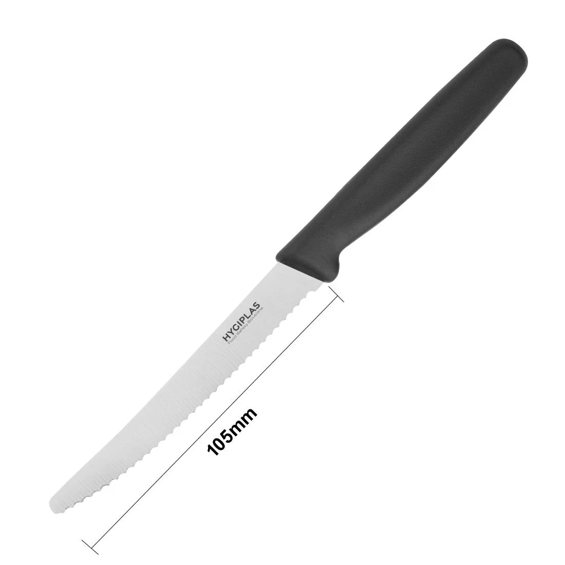 Hygiplas Serrated Tomato Knife Black 10cm - Image 5