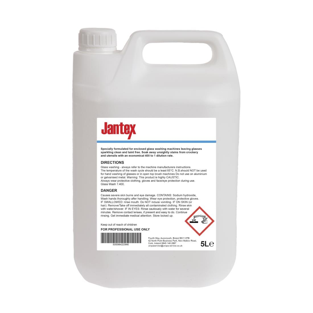 Jantex Glass Wash Detergent 5 Litre