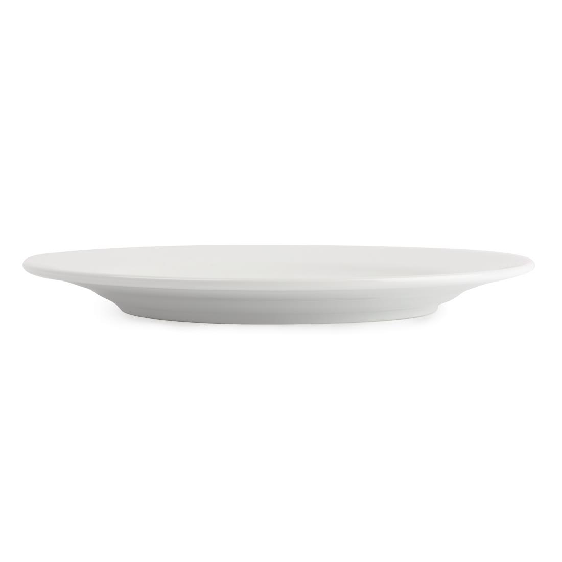 Royal Porcelain Classic White Wide Rim Plates 210mm
