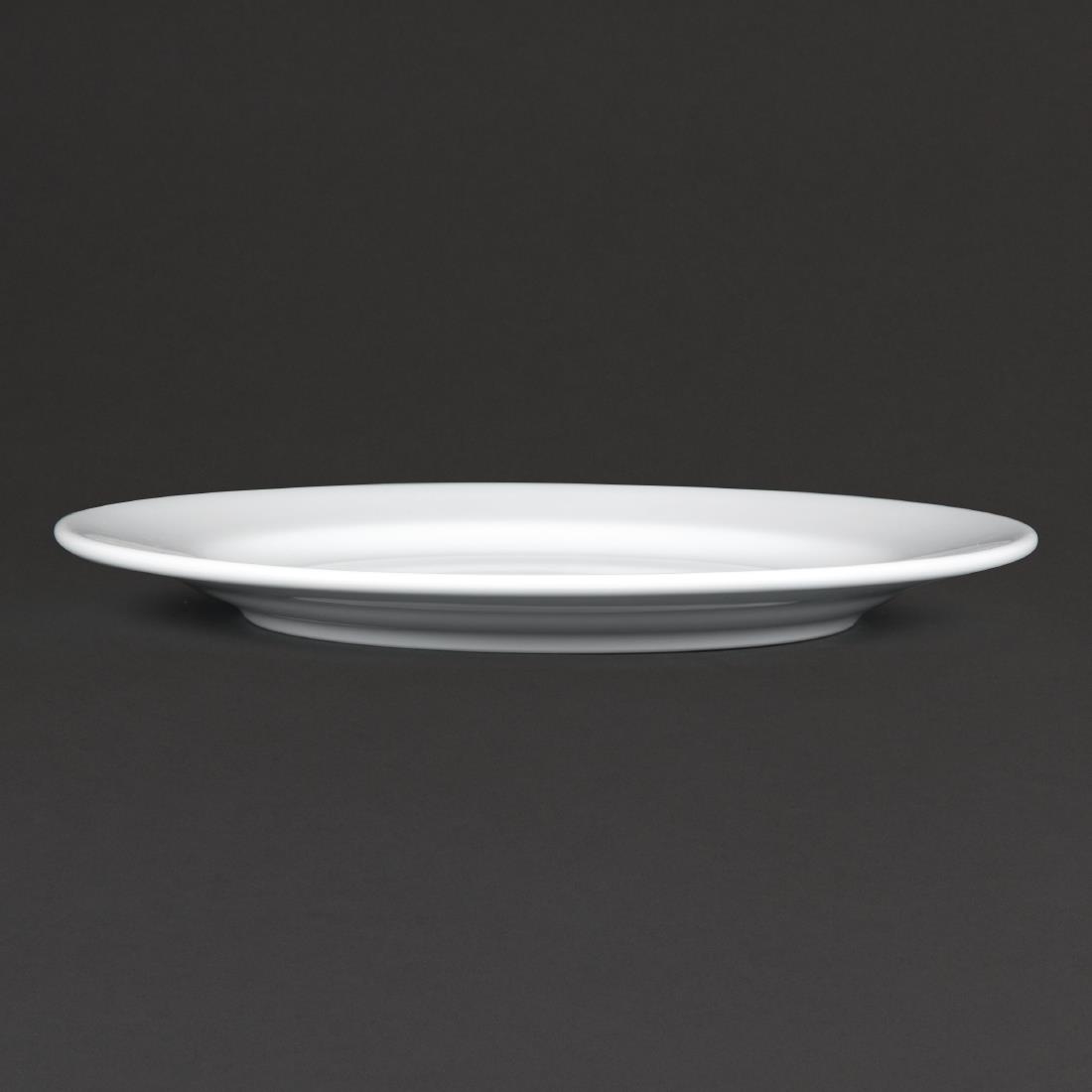 Royal Porcelain Classic White Wide Rim Plates 210mm