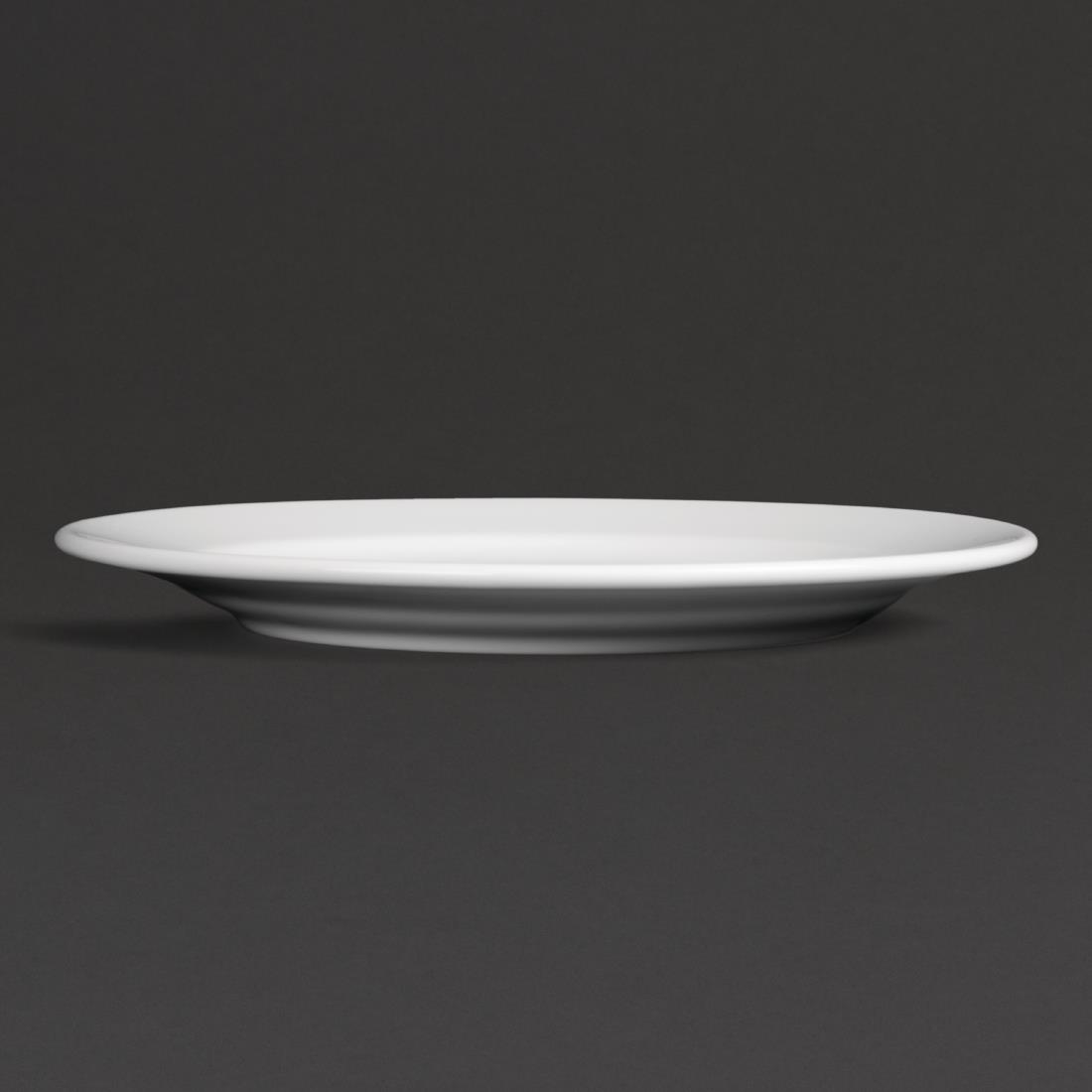 Royal Porcelain Classic White Wide Rim Plates 240mm