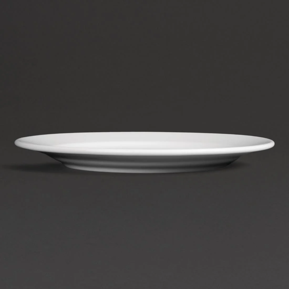 Royal Porcelain Classic White Wide Rim Plates 240mm - Image 3