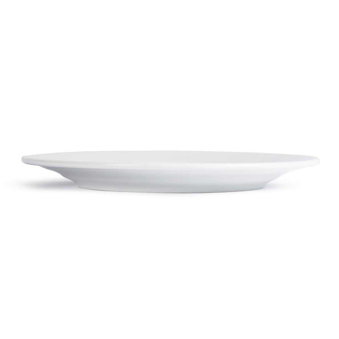 Royal Porcelain Classic White Wide Rim Plates 240mm