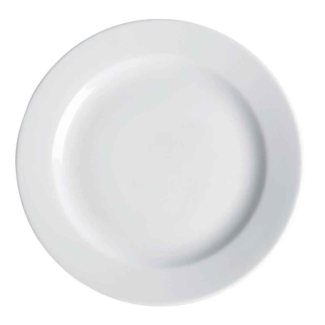 Royal Porcelain Classic White Wide Rim Plates 240mm - Image 2