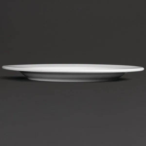 Royal Porcelain Classic White Wide Rim Plates 260mm
