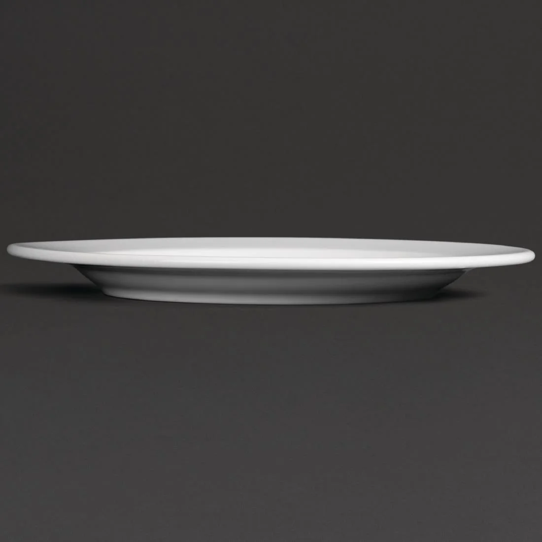 Royal Porcelain Classic White Wide Rim Plates 260mm - Image 3