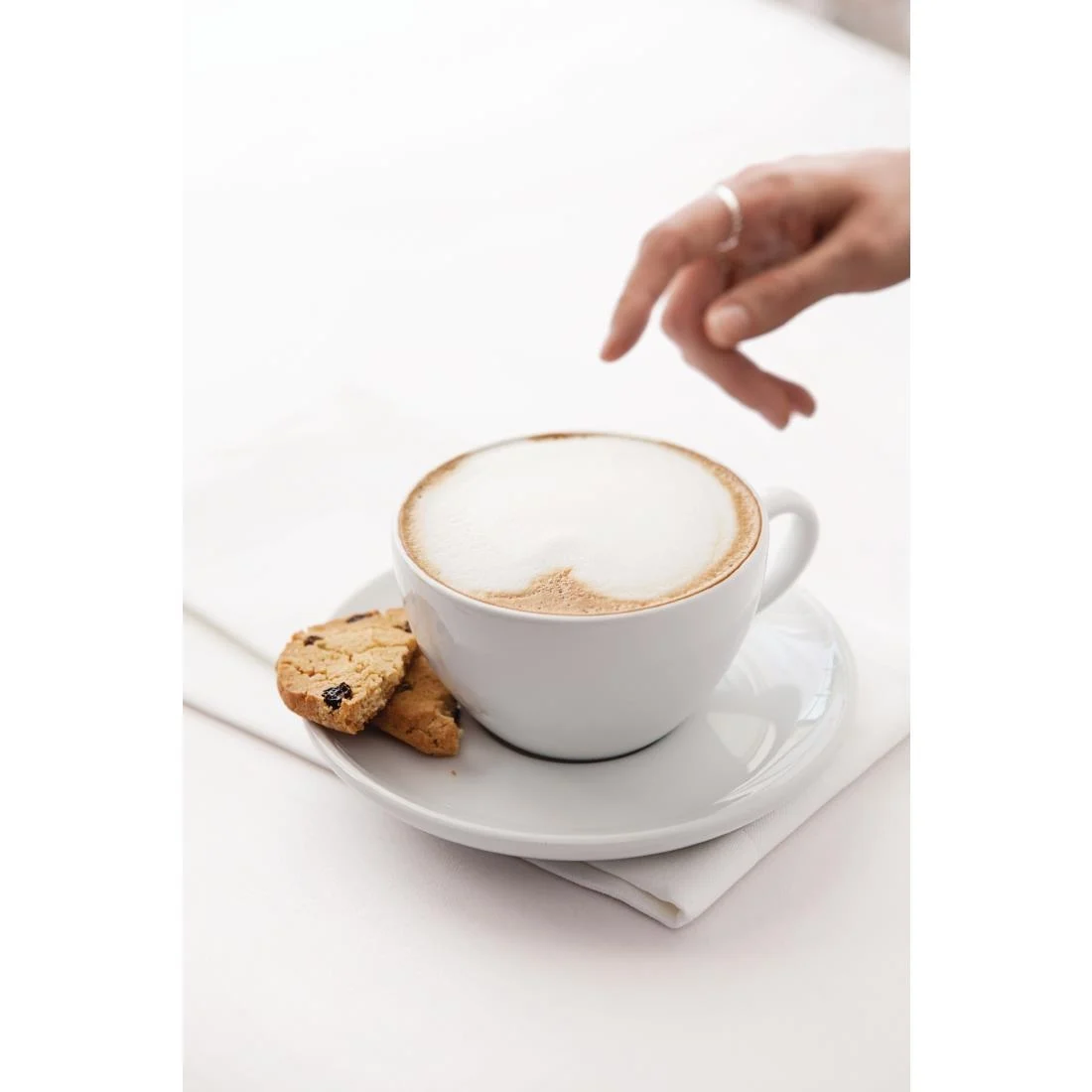Royal Porcelain Classic White Cappuccino Cups 200ml