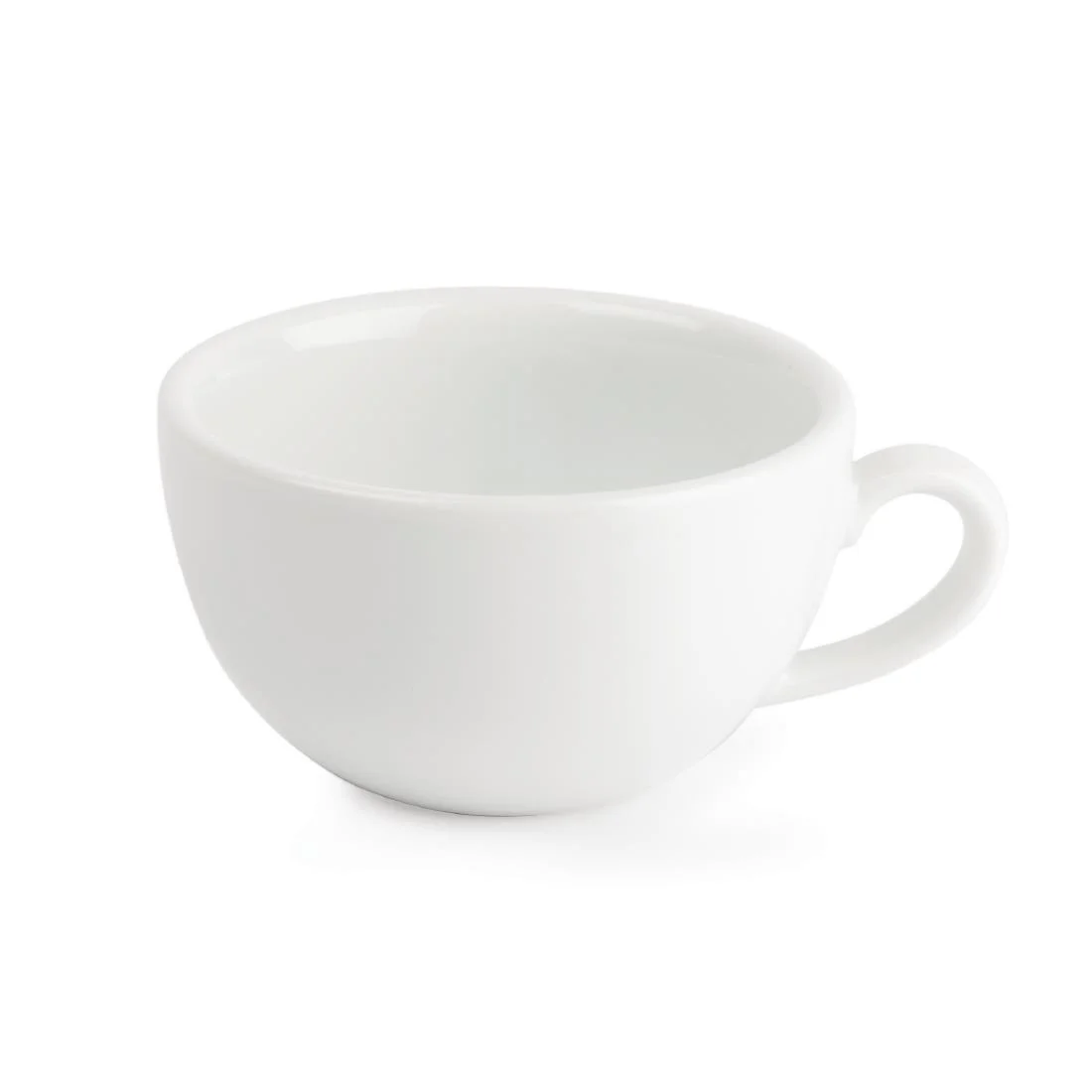 Royal Porcelain Classic White Cappuccino Cups 200ml - Image 2