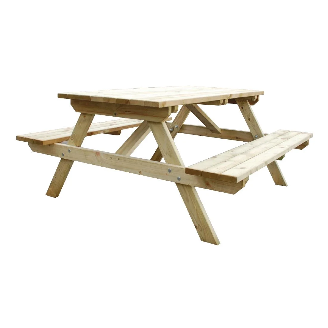 Rowlinson Wooden Picnic Bench 5ft - Image 4