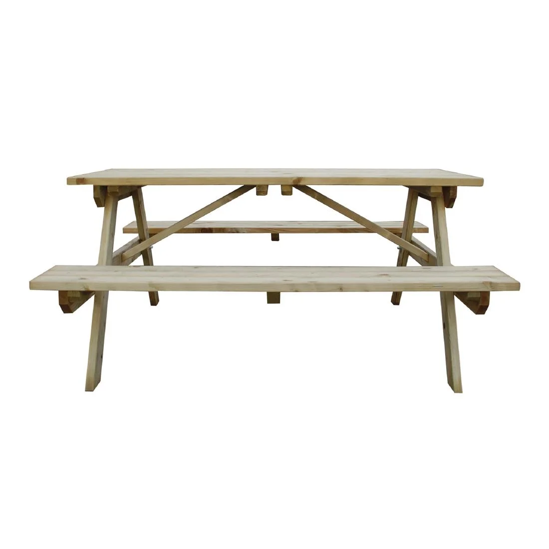 Rowlinson Wooden Picnic Bench 5ft - Image 5